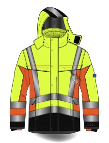 Multinorm High Visibility 3 in 1 Jacket with Detachable fleece