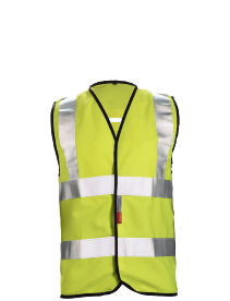 FR HV  vest with harness opening